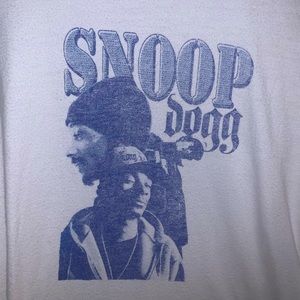 Snoop Dogg White Long Sleeve Crewneck T-Shirt